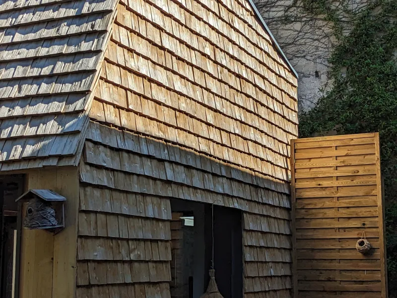 Façade habillée de bardage bois
